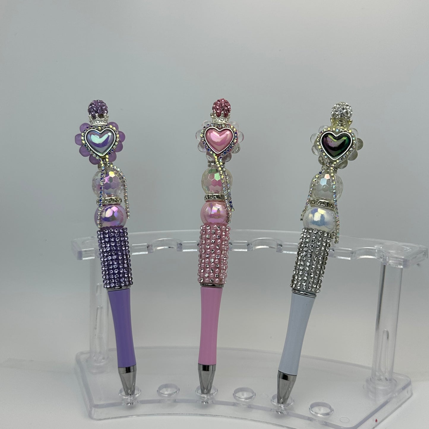 cute heart DIY beadable pens